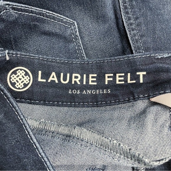 Laurie Felt Silky Patch Pocket Baby Bell High Waist Dark Wash Jeans Size XXS | 2 - Picture 10 of 14